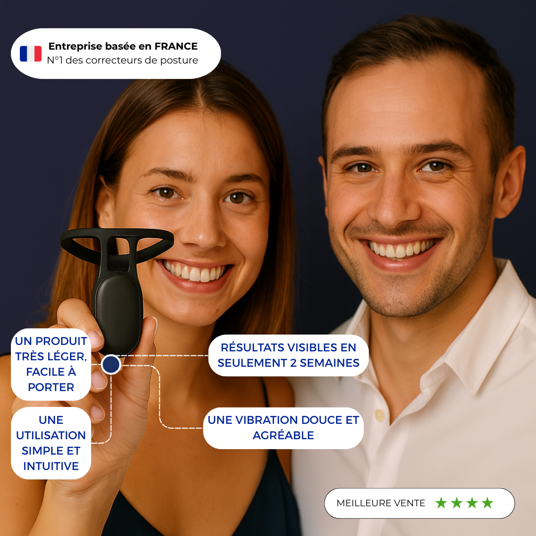 Osenza Go™ — Correcteur intelligent de posture avec vibration